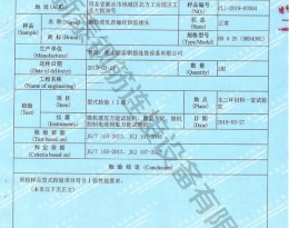 檢驗(yàn)報(bào)告
